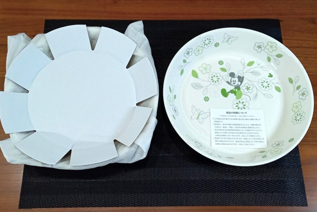 ⑥パスタ・カレー皿 2枚セット(グリーン)【箱の中2】